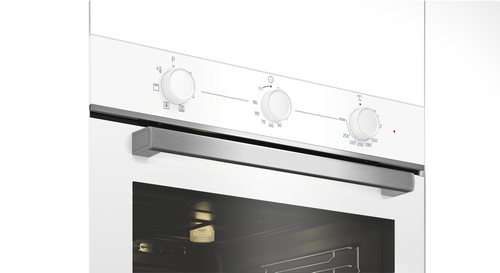 תנור בנוי מכני 72 ליטר דגם BBIE11100W בקו BEKO זכוכית לבנה