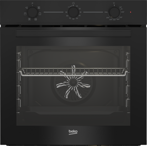 תנור בנוי מכני 72 ליטר דגם BBIE11100B בקו BEKO זכוכית שחורה
