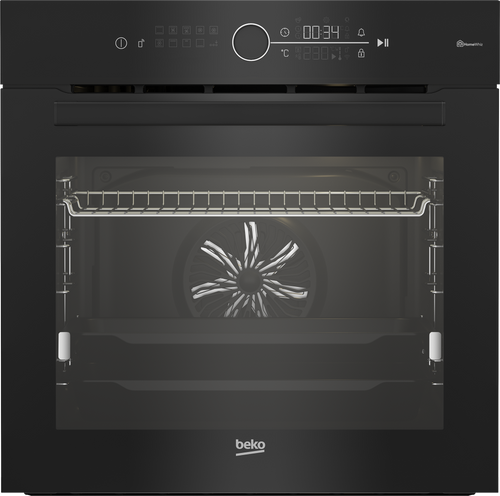תנור בנוי פירוליטי 72 ליטר דגם BBIM13401XPSWE בקו Beko זכוכית שחורה