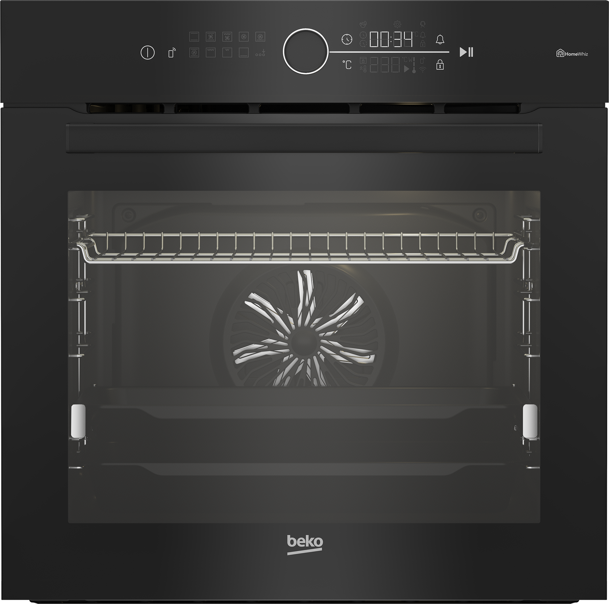 תנור בנוי פירוליטי 72 ליטר דגם BBIM13401XPSWE בקו Beko זכוכית שחורה
