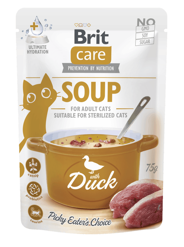 מרק לחתול 75 גרם על בסיס ברווז Brit Care SOUP