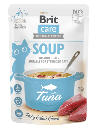 מרק לחתול 75 גרם על בסיס טונה Brit Care SOUP