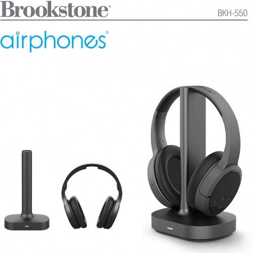 אוזניות אלחוטיות בטכנולוגיית RF לטלוויזיה מבית Brookstone דגם BKH-550