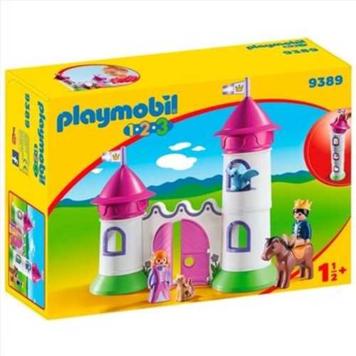 פליימוביל – טירה עם צריחי בניה לגיל הרך 1,2,3 – 9389