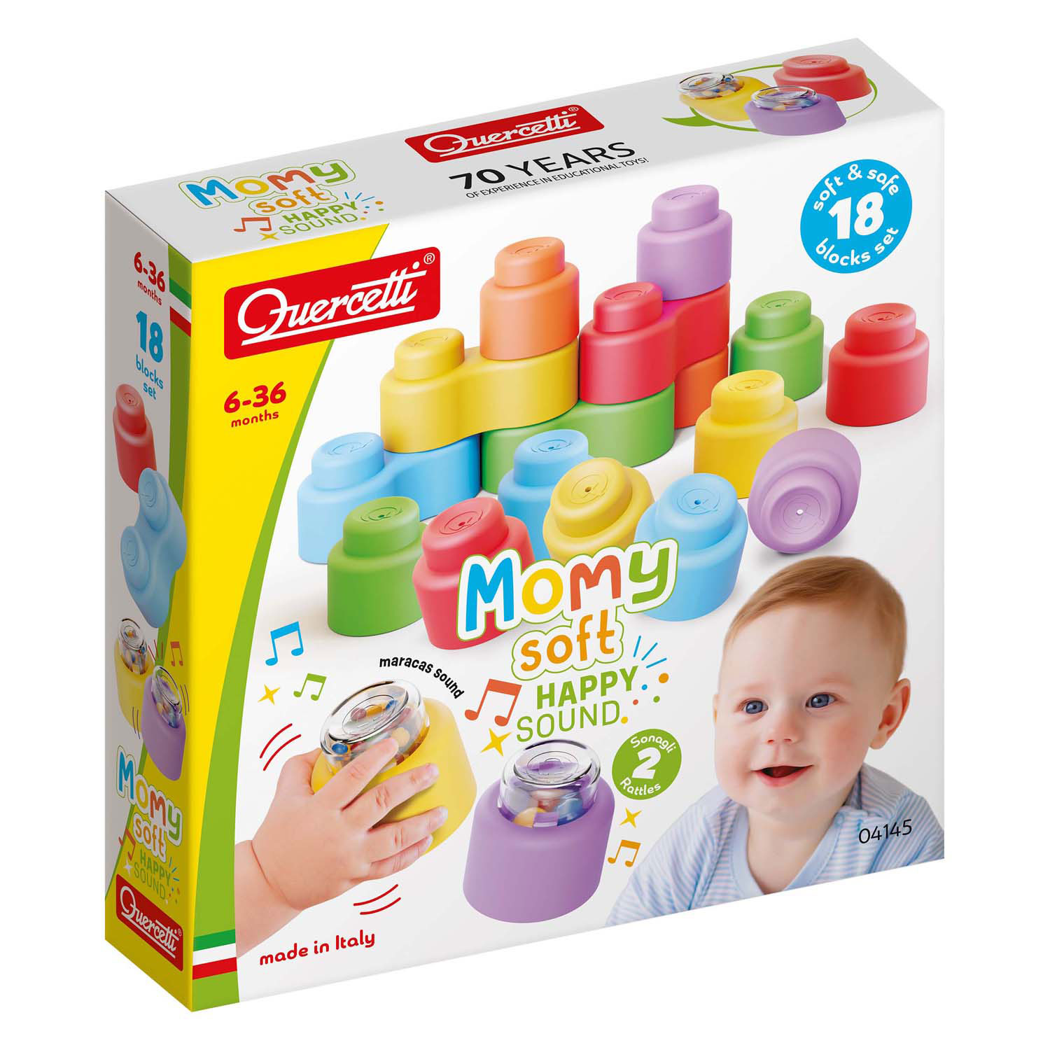 מומי סופט 18 חלקים עם רעשנים