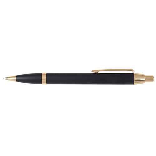 עט ניקו אנודייז Nikko Anodize כדורי שחור קליפס זהב
