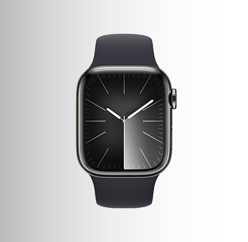 שעון חכם Apple Watch Series 9 45mm Aluminum Case Rubber Sport Band GPS +‎ Cellular אפל