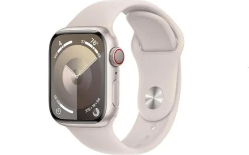 שעון חכם Apple Watch Series 9 45mm Aluminum Case Rubber Sport Band GPS +‎ Cellular אפל