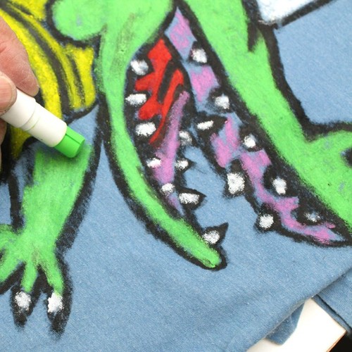 צבעים לבד, 9 מקלות  FABRIC PAINT STICKS