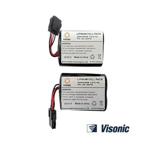 סוללה לצופר ויסוניק מקוריות כולל כבל מתאם Visonic