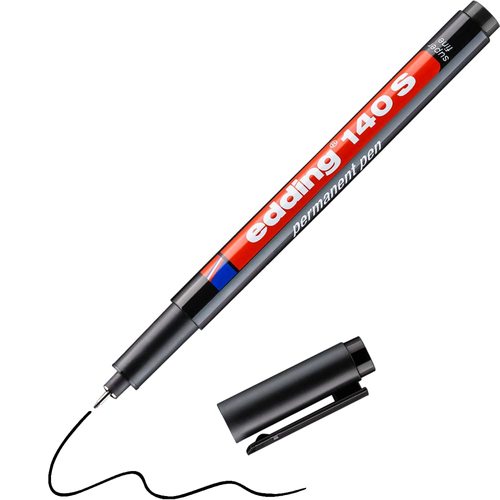 4 טושים פרמנטיים בעובי edding 140S Permanent Pen 0.3mm ׂ