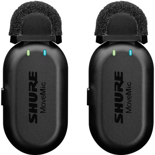 זוג מיקרופוני דש אלחוטיים לסמארטפון Shure MoveMic Two