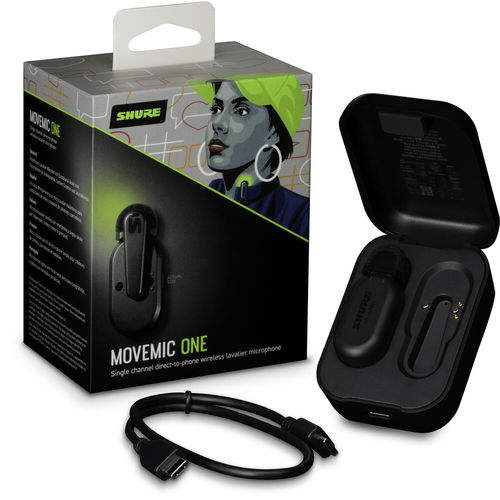 מיקרופון דש אלחוטיים לסמארטפון Shure MoveMic One