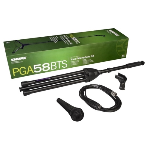 ערכת מיקרופון עם סטנד וכבל Shure PGA58BTS