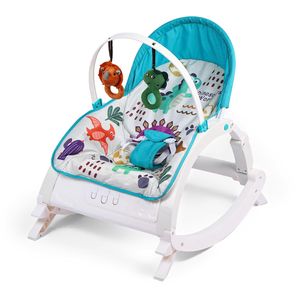 טרמפולינה מתקפלת לתינוק מלודי עד 18 ק"ג עם מנגנון רטט ומנגינות - דינוזאורים