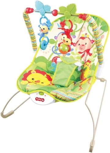 טרמפולינה לתינוק עם מנגנון רטט מרגיע - קוף