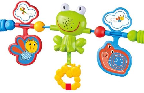 טרמפולינה לתינוק עם מנגנון רטט מרגיע - קוף