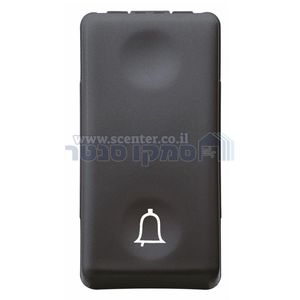 לחצן פעמון שחור כולל סימון 1 מודול Top System 230V NO 10A גוויס
