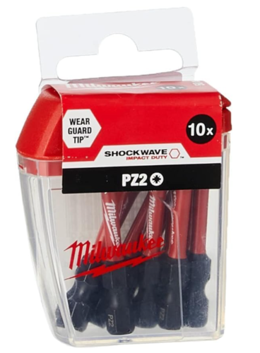 סט 10 ביטים מילווקי דגם MIL472050 Shockwave™ Impact Duty PZ2