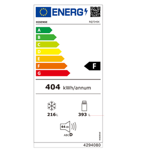 מקרר 4 דלתות - 606 ליטר Hisense הייסנס RQ72-SK נירוסטה