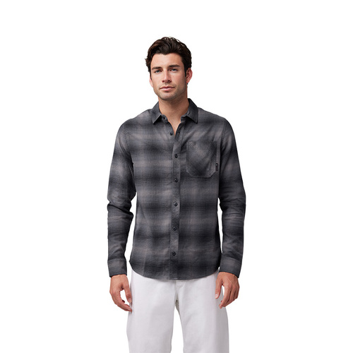 חולצת פלנל פוקס שחור / אפור - FOX SURVIVALIST FLANNEL V25