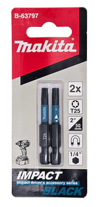 מארז 2 ביטים מגנטים T25 BLACK 50 MAKITA
