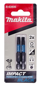 מארז 2 ביטים מגנטים T30 BLACK 50 MAKITA