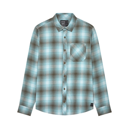 חולצת פלנל פוקס תכלת - FOX SURVIVALIST STRETCH FLANNEL V25