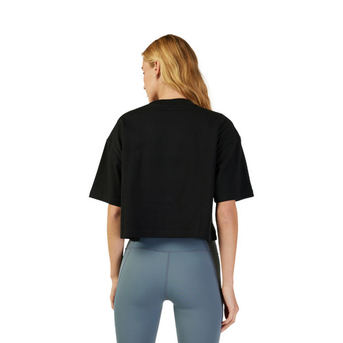 חולצת נשים פוקס שחור -  FOX W WORDMARK OS CROP TEE V25