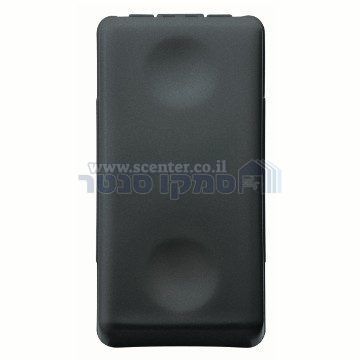 מפסק צלב שחור 1 מודול Top System 250V 16A גוויס 