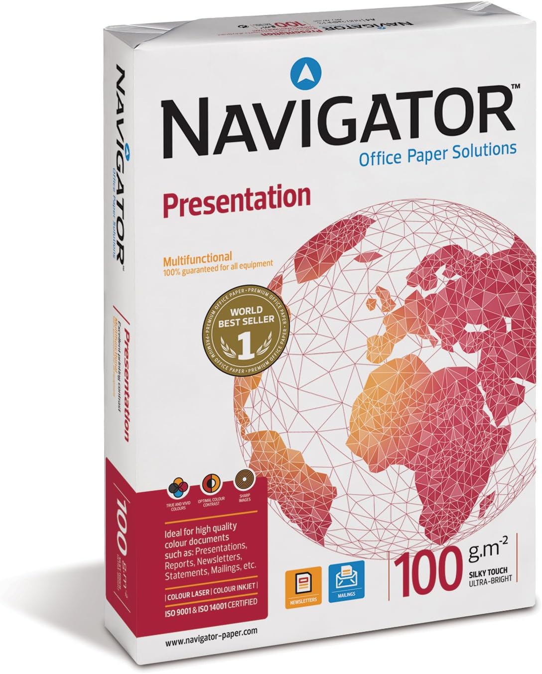 נייר צילום והדפסה NAVIGATOR A4 (100 גרם) 