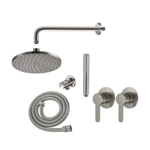 סט אביזרי רחצה 9 חלקים צבע נירוסטה מוברש 801854F16S חמת