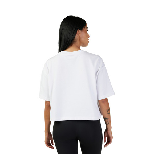 חולצת נשים פוקס לבן -  FOX W WORDMARK OS CROP TEE V25