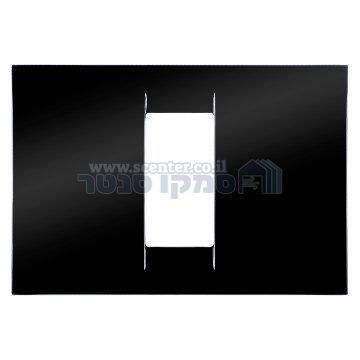 מסגרת VIRNA שחורה מבריקה 1 מודול Top System גוויס