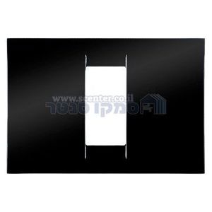 מסגרת VIRNA שחורה מבריקה 1 מודול Top System גוויס