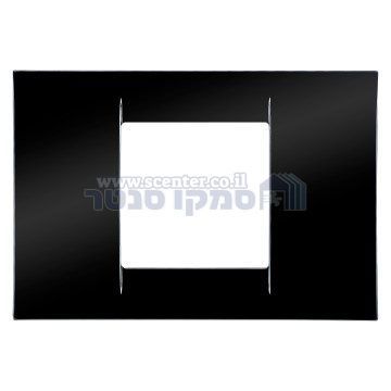 מסגרת VIRNA שחורה מבריקה 2 מודול Top System גוויס