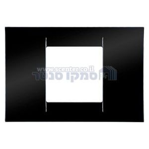 מסגרת VIRNA שחורה מבריקה 2 מודול Top System גוויס