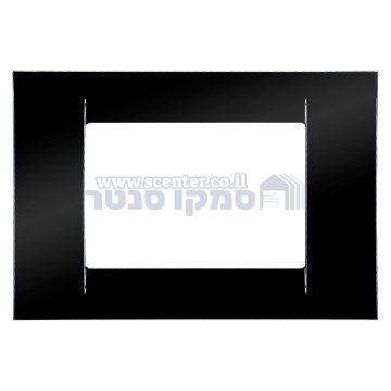 מסגרת VIRNA שחורה מבריקה 3 מודול Top System גוויס