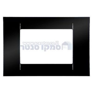 מסגרת VIRNA שחורה מבריקה 3 מודול Top System גוויס