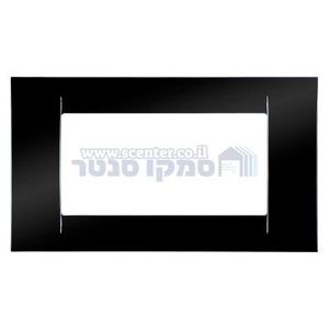 מסגרת VIRNA שחורה מבריקה 4 מודול Top System גוויס