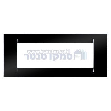 מסגרת VIRNA שחורה מבריקה 6 מודול Top System גוויס