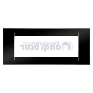 מסגרת VIRNA שחורה מבריקה 6 מודול Top System גוויס
