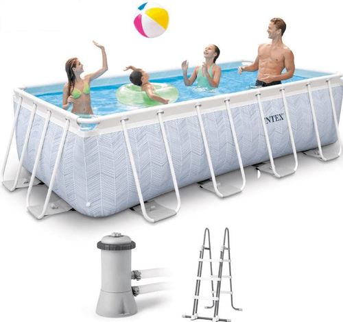 בריכה אולטרה 100*200*400 דגם שברון INTEX 26780 (יבואן רשמי) -