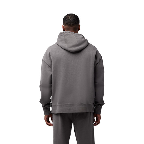 קפוצ'ון פליז אוברסייז פוקס אפור - FOX WORDMARK OVERSIZED FLEECE PO V25