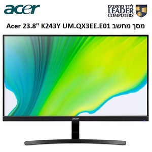 מסך מחשב 23.8 אינץ עם רמקולים מובניים Acer K243Y Ebmix UM.QX3EE.E01 FullHD IPS 100Hz