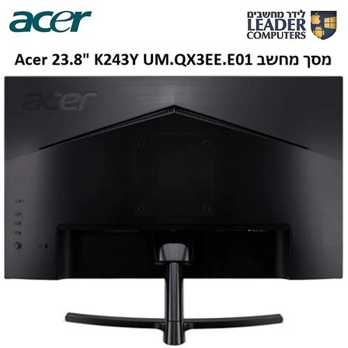 מסך מחשב 23.8 אינץ עם רמקולים מובניים Acer K243Y Ebmix UM.QX3EE.E01 FullHD IPS 100Hz