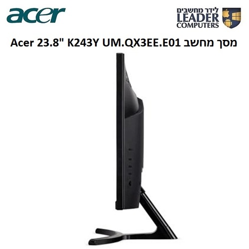 מסך מחשב 23.8 אינץ עם רמקולים מובניים Acer K243Y Ebmix UM.QX3EE.E01 FullHD IPS 100Hz