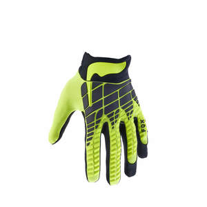כפפות רכיבה פוקס צהוב - FOX 360 GLOVES V25  