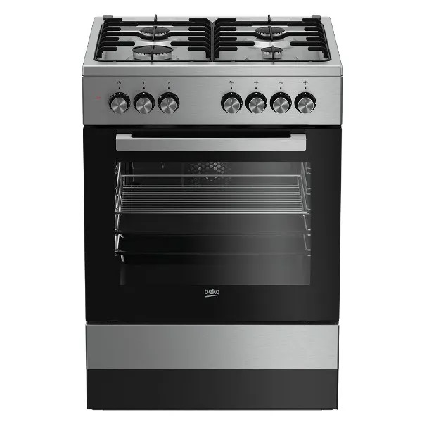 תנור משולב כיריים 72 ליטר דגם FSE62120DXDSL בקו BEKO נירוסטה