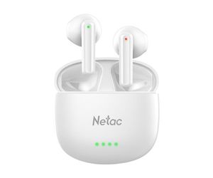 אוזניות אלחוטיות NETAC LK35 Bluetooth 5.3 Up to 6Hrs Play White Stereo